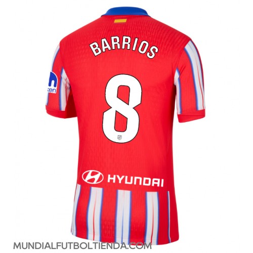 Camiseta Atletico Madrid Pablo Barrios #8 Primera Equipación Replica 2024-25 mangas cortas